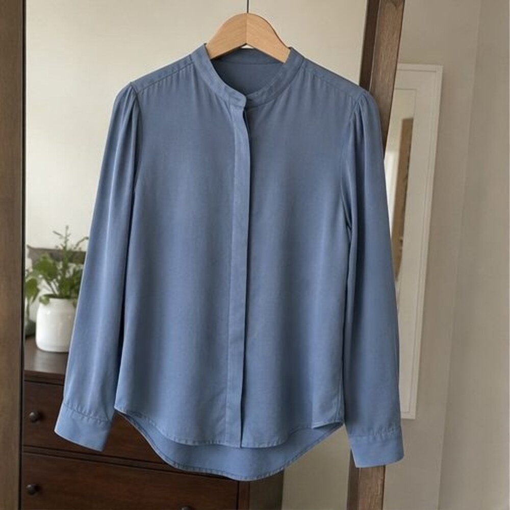 Olive Button Blouse